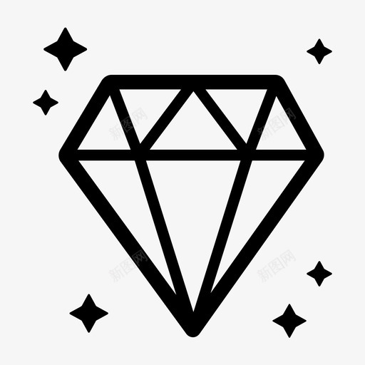 品质钻石珠宝svg_新图网 https://ixintu.com 品质 钻石 珠宝 奢华 闪耀