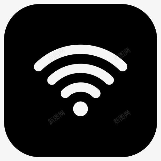 wifi免费wifiwifi连接svg_新图网 https://ixintu.com 免费 连接 信号 无线