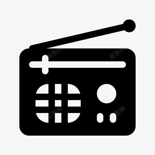 无线电广播通信svg_新图网 https://ixintu.com 通信 无线电 广播 信息 媒体 标志 标志符 符号