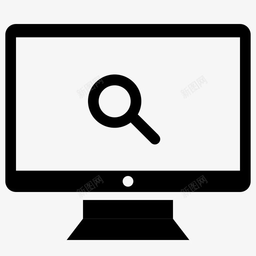 数据搜索桌面监视器svg_新图网 https://ixintu.com 数据 搜索 桌面 监视器 商业 实体
