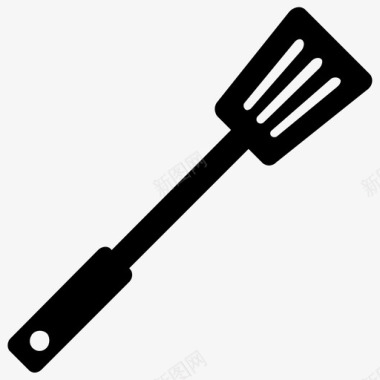 开槽勺烹饪勺油炸工具图标