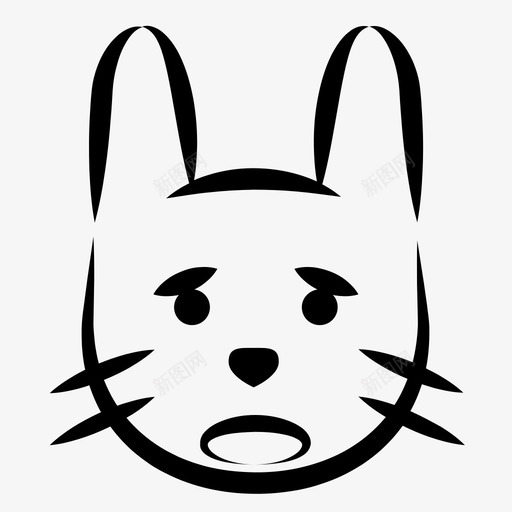 兔子动物哭泣svg_新图网 https://ixintu.com 兔子 动物 哭泣 拉宾 悲伤 宠物