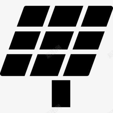 太阳能电池生态能源图标