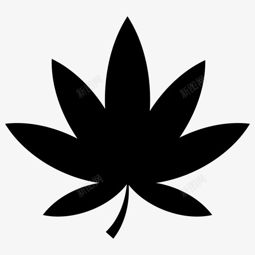 大麻叶大麻大麻和大麻叶字形图标svg_新图网 https://ixintu.com 大麻 叶大麻 叶字形 字形 图标