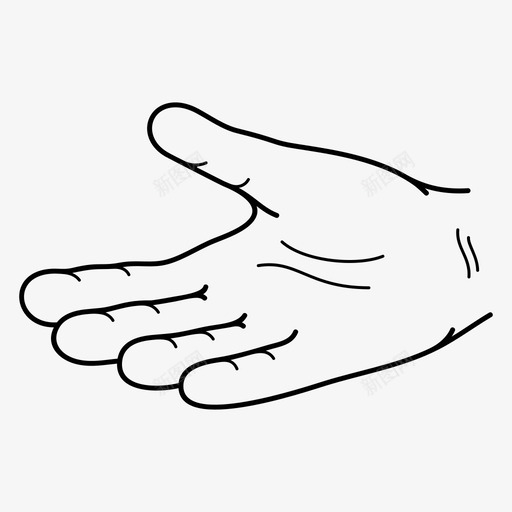 手手臂手指svg_新图网 https://ixintu.com 手臂 手指 手掌 洗手