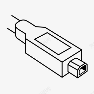 usbb端口电缆连接图标