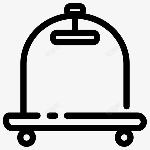 手推车酒店搬运工svg_新图网 https://ixintu.com 酒店 手推车 搬运工 服务 连接 连接线 线路