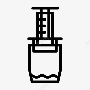 压榨机饮料咖啡因图标