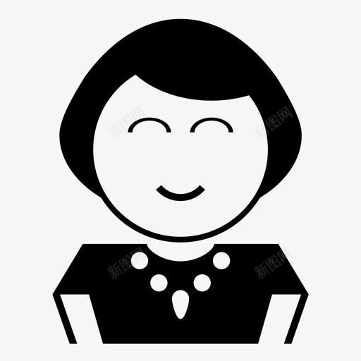 妈妈表情符号女士svg_新图网 https://ixintu.com 妈妈 表情 符号 女士 母亲节 女人