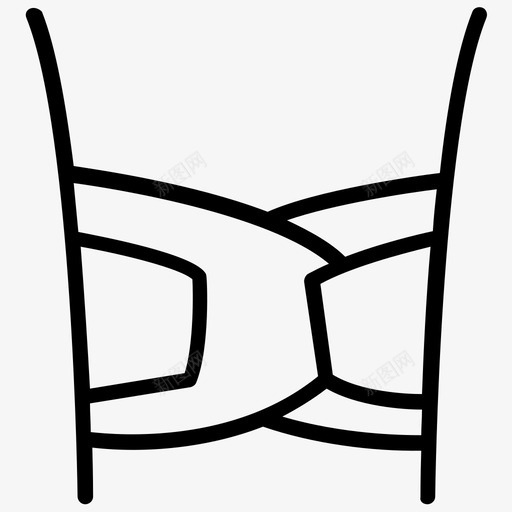 肚脐带肚皮带肚皮支撑svg_新图网 https://ixintu.com 肚皮 支撑 矫形 肚脐 脐带 皮带 妊娠 支持 线图 图标