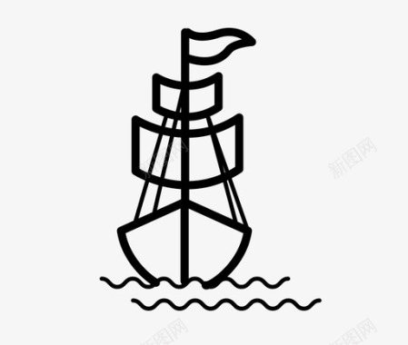 船强盗海盗图标