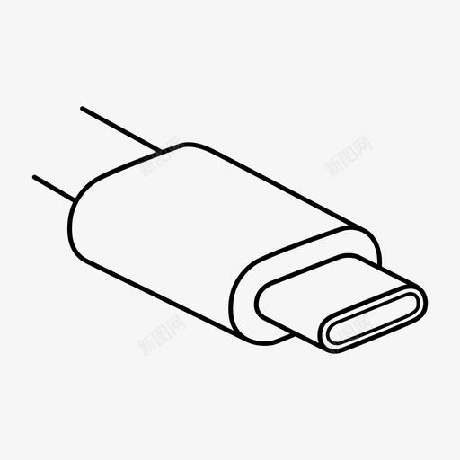 usbc端口电缆连接svg_新图网 https://ixintu.com 端口 连接 电缆 插槽 插座 终端