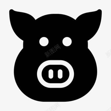猪小猪猪肉图标
