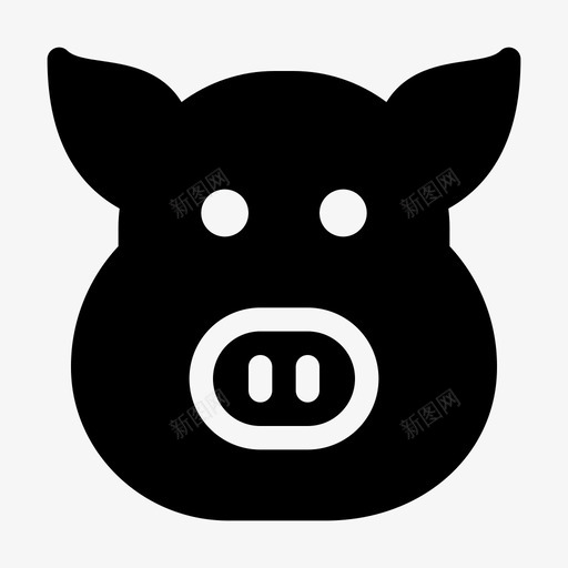 猪小猪猪肉svg_新图网 https://ixintu.com 小猪 猪猪 猪肉