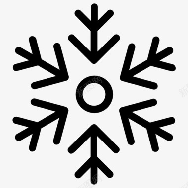 雪花装饰雪花雪花设计图标