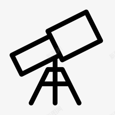 望远镜天文学天体物理学图标