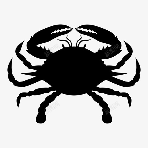 螃蟹动物爪子svg_新图网 https://ixintu.com 动物 海洋生物 螃蟹 爪子 甲壳类 海鲜