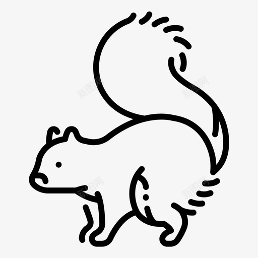 松鼠动物自然svg_新图网 https://ixintu.com 松鼠 动物 自然 尾巴 野生动物
