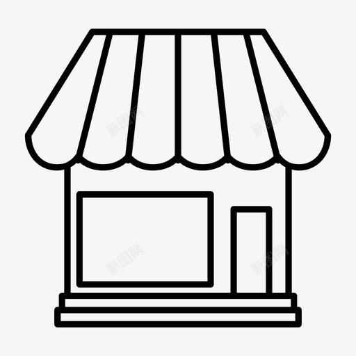 市场建筑便利店svg_新图网 https://ixintu.com 市场 建筑 便利店 商场 商店