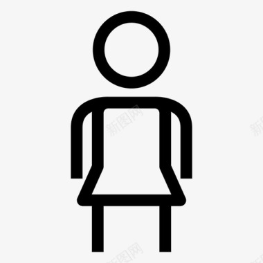 女厕所女性图标