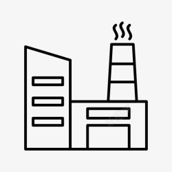 两栋楼工厂公司食品高清图片