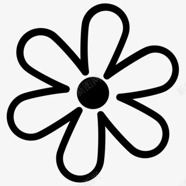 茉莉花装饰花花设计图标