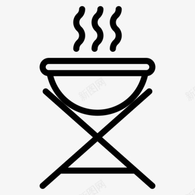 烧烤烹饪派对图标