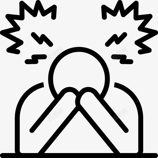 绝望失望气馁svg_新图网 https://ixintu.com 失望 气馁 沮丧 绝望 走投无路