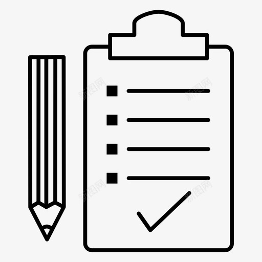 订单列表剪贴板笔记svg_新图网 https://ixintu.com 列表 订单 剪贴板 笔记 铅笔 任务