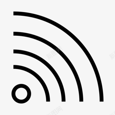 wifi通信网络图标