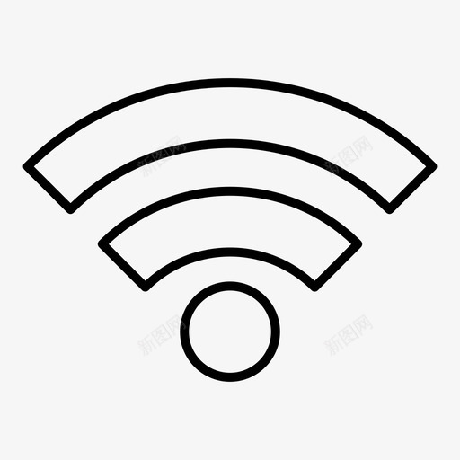 wifi互联网网络svg_新图网 https://ixintu.com 互联网 网络 路由器 无线