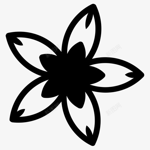 桔梗装饰花花设计svg_新图网 https://ixintu.com 装饰 桔梗 花花 设计 图案 符号
