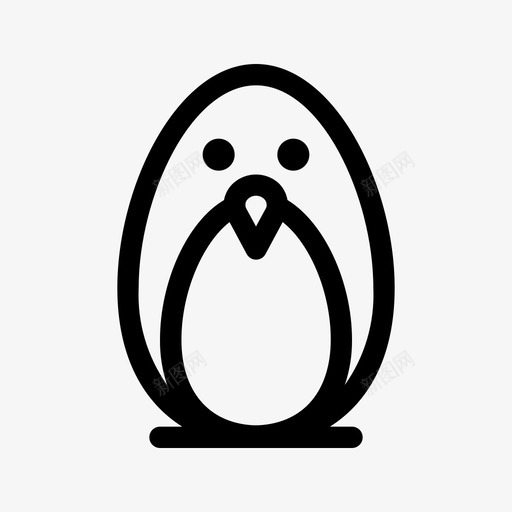 企鹅动物鸟svg_新图网 https://ixintu.com 冬天 企鹅 动物 鸟冰