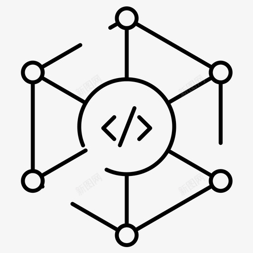 编程代码互联网svg_新图网 https://ixintu.com 编程 代码 互联网