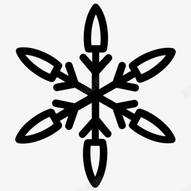 雪花装饰雪花雪花设计图标