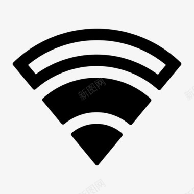 中等wifi通信连接图标