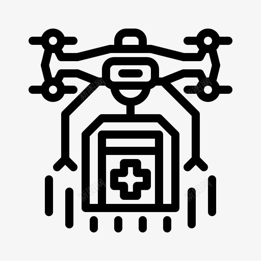 无人机带来医疗箱苍蝇药品svg_新图网 https://ixintu.com 无人机 带来 医疗 苍蝇 药品 科技