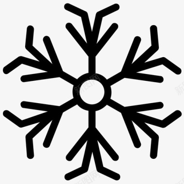雪花装饰雪花雪花设计图标