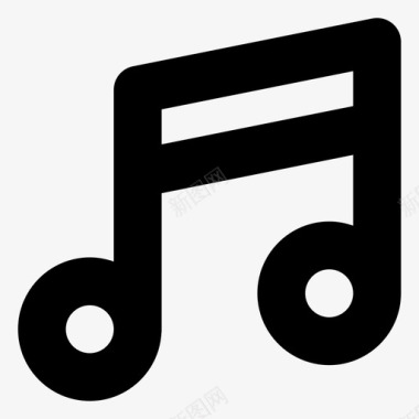音乐符号媒体音乐音符图标