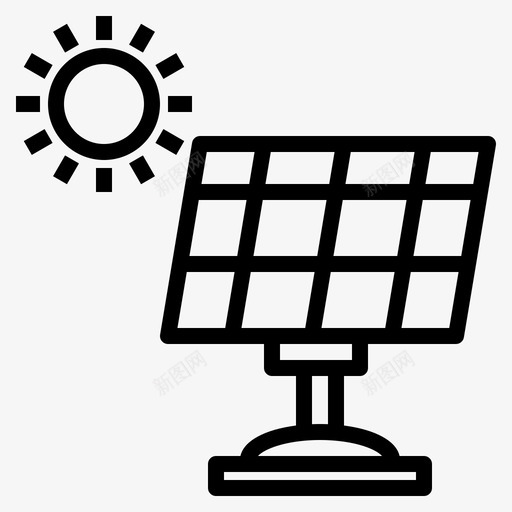 太阳能生态能源svg_新图网 https://ixintu.com 太阳能 生态 能源 燃料 标志
