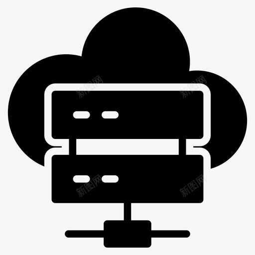 服务器云数据中心svg_新图网 https://ixintu.com 数据库 服务器 数据中心 大型机 存储 标志 标志符 符号