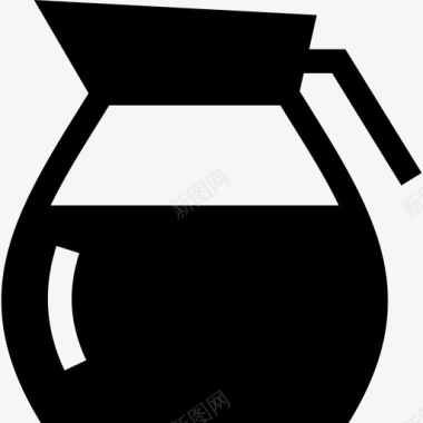 咖啡服务器咖啡壶范围服务器图标