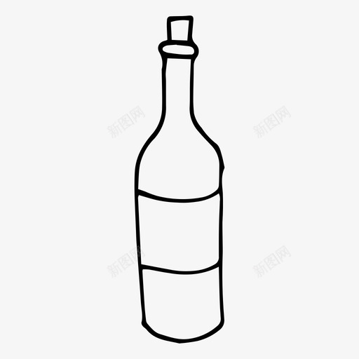 瓶子酒假日svg_新图网 https://ixintu.com 瓶子 假日 素描 光明 快乐