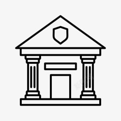 两栋楼派出所大楼办公室高清图片