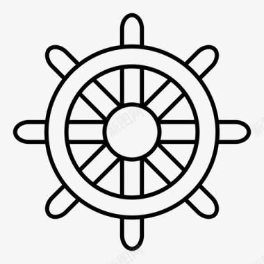 舵船轮海盗图标