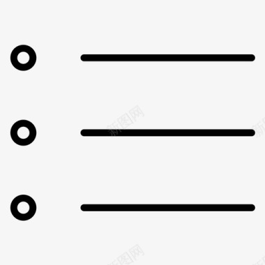 菜单项目符号列表用户界面图标