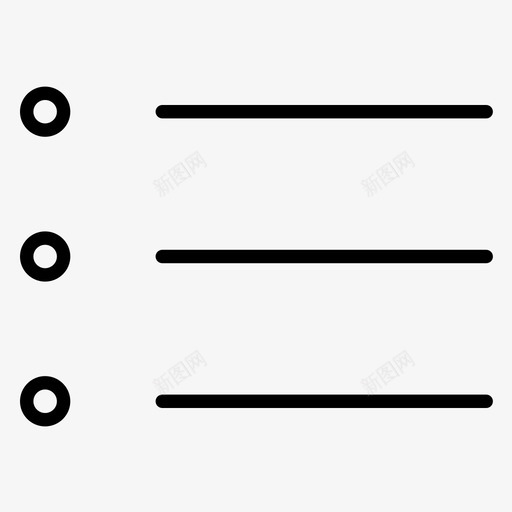 菜单项目符号列表用户界面svg_新图网 https://ixintu.com 用户界面 菜单 菜单项 项目 符号 列表