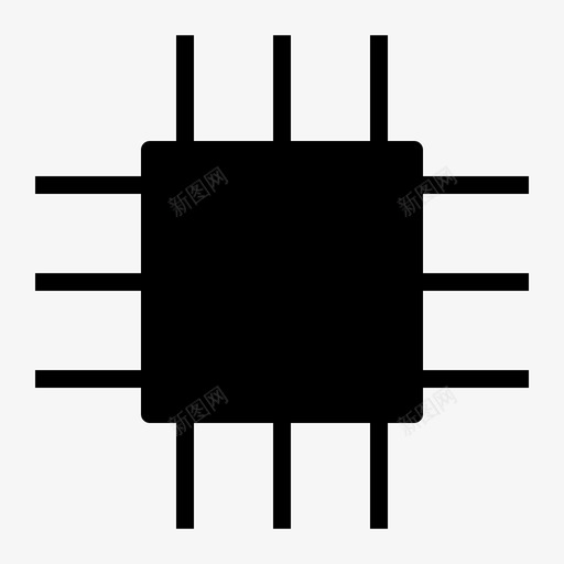 芯片组电路icsvg_新图网 https://ixintu.com 芯片组 电路 处理器 字形