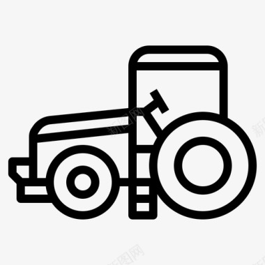 拖拉机发动机农场图标