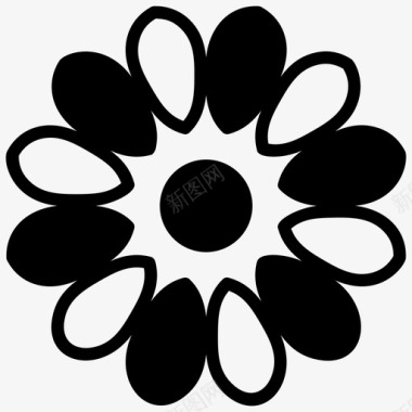 花卉图案花卉设计花卉图标